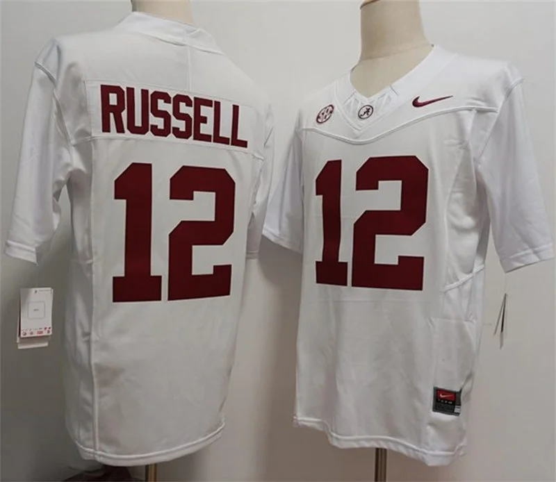 Alabama Crimson Tide #12 Keelon Russell White Football F.U.S.E. Limited Jersey