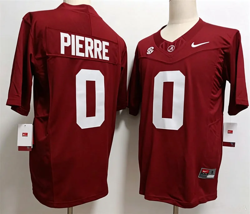 Alabama Crimson Tide #0 Yhonzae Pierre Crimson Football F.U.S.E. Limited Jersey