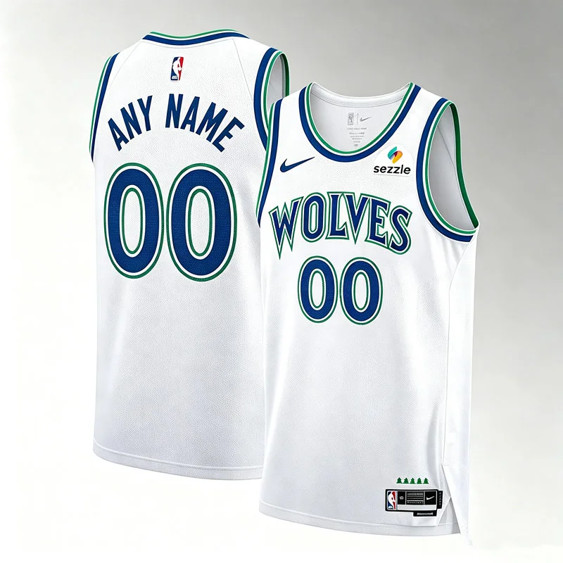 Minnesota Timberwolves Custom 2026 White Association Edition Swingman Jersey