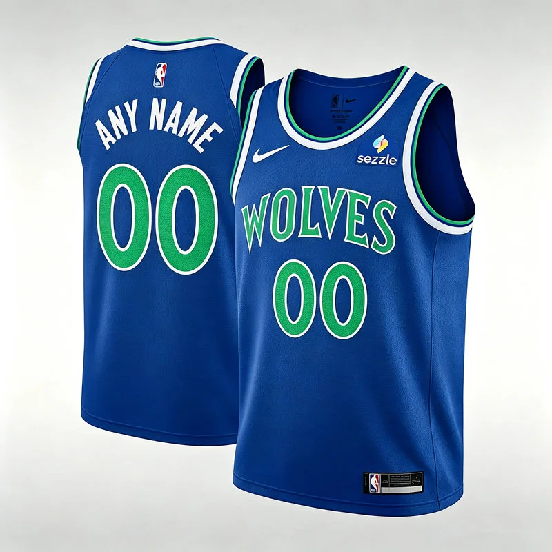 Minnesota Timberwolves Custom 2026 Blue Icon Edition Swingman Jersey