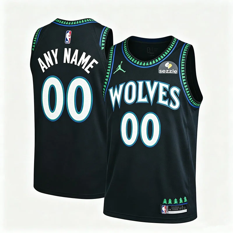 Minnesota Timberwolves Custom 2026 Black Statement Classic Reimagined Jersey