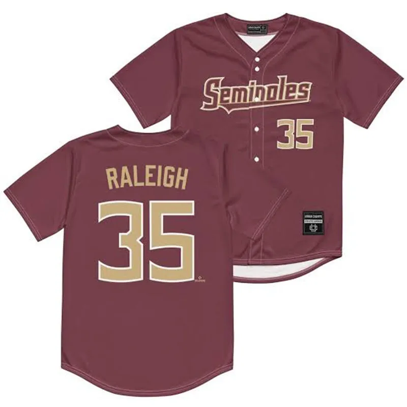 Florida State Seminoles #35 Cal Raleigh Nike Scarlet Baseball Jersey Florida State Seminoles #35 Cal Raleigh Nike Scarlet Baseball Jersey