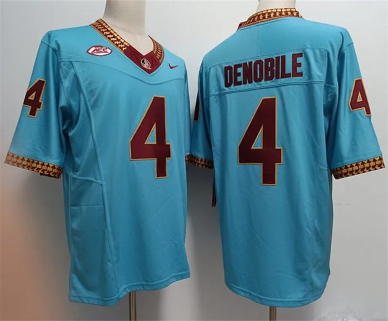 Florida State Seminoles #4 Dean DeNobile 2026 Blue Football Game Jersey