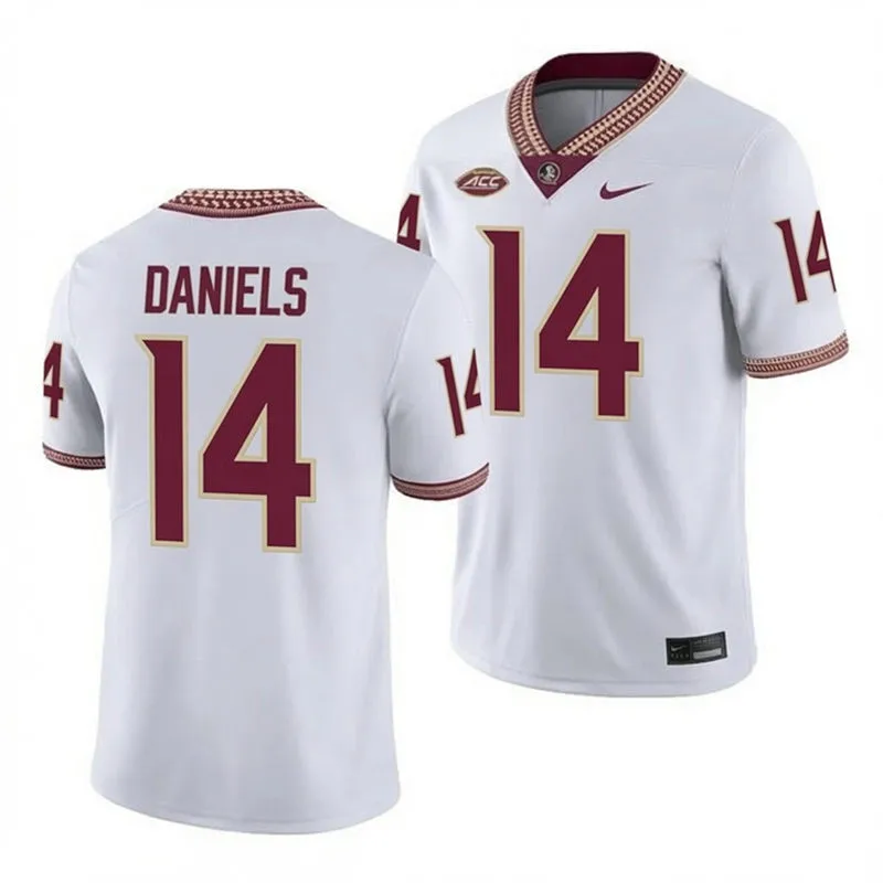 Florida State Seminoles #14 Ashton Daniels 2026 White Football Game Jersey