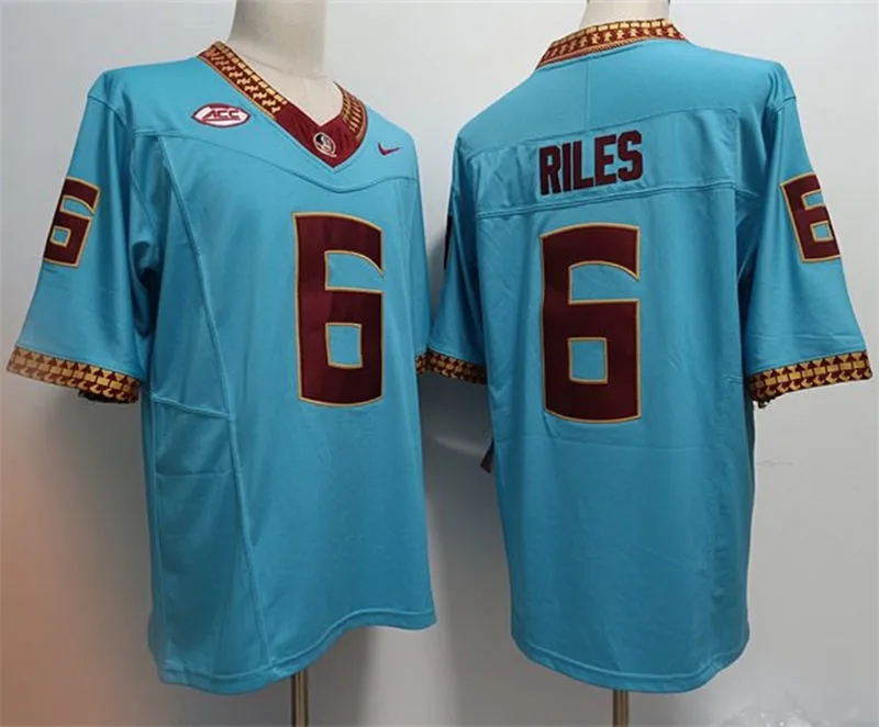 Florida State Seminoles #6 Desirrio Riles 2026 Blue Football Game Jersey