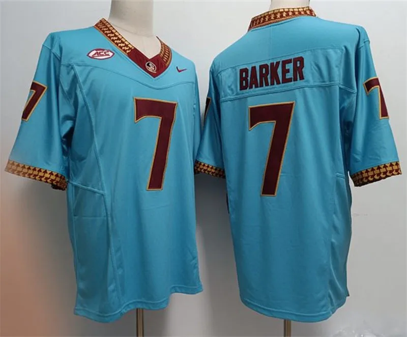 Florida State Seminoles #7 Ashlynd Barker 2026 Blue Football Game Jersey