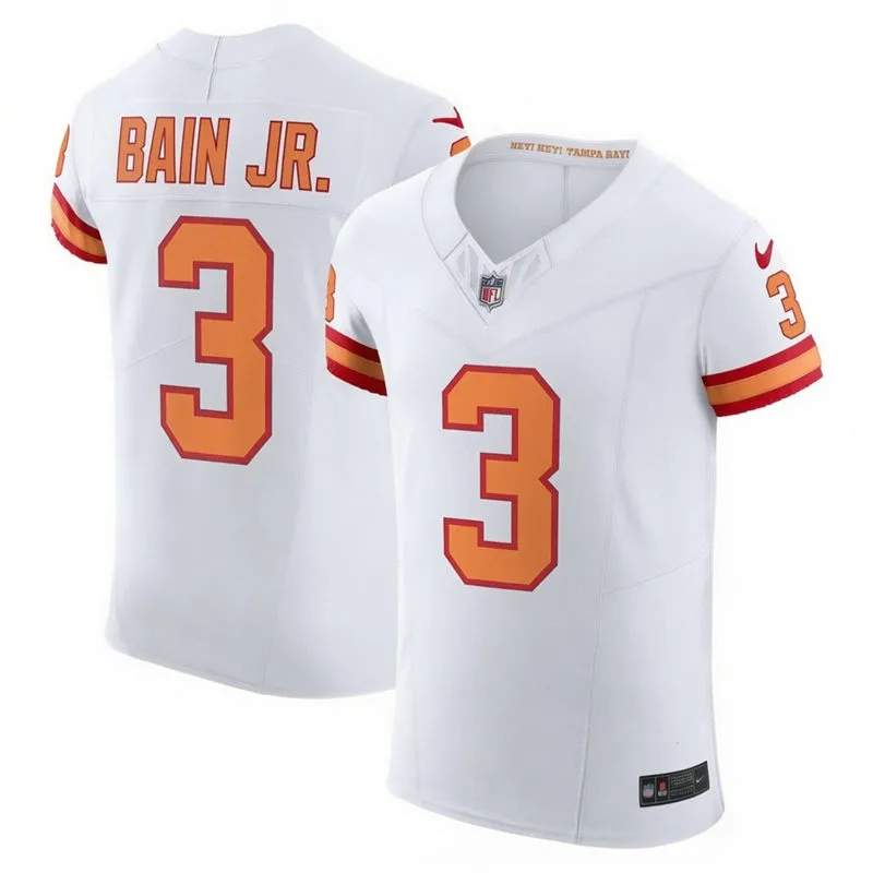 Mens Tampa Bay Buccaneers #3 Rueben Bain Jr. Nike White Retro Vapor F.U.S.E. Limited Jersey