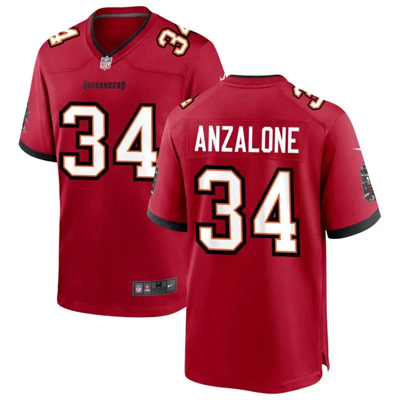 Mens Tampa Bay Buccaneers #34 Alex Anzalone Nike Home Red F.U.S.E. Vapor Limited Jersey