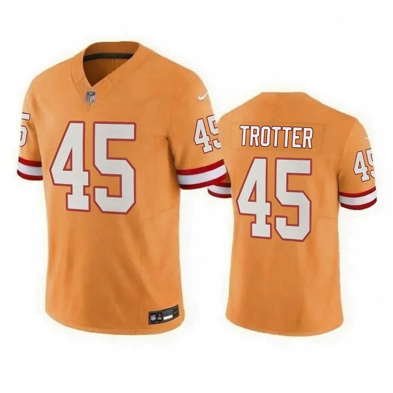 Mens Tampa Bay Buccaneers #45 Josiah Trotter Nike Orange Retro Vapor F.U.S.E. Limited Jersey
