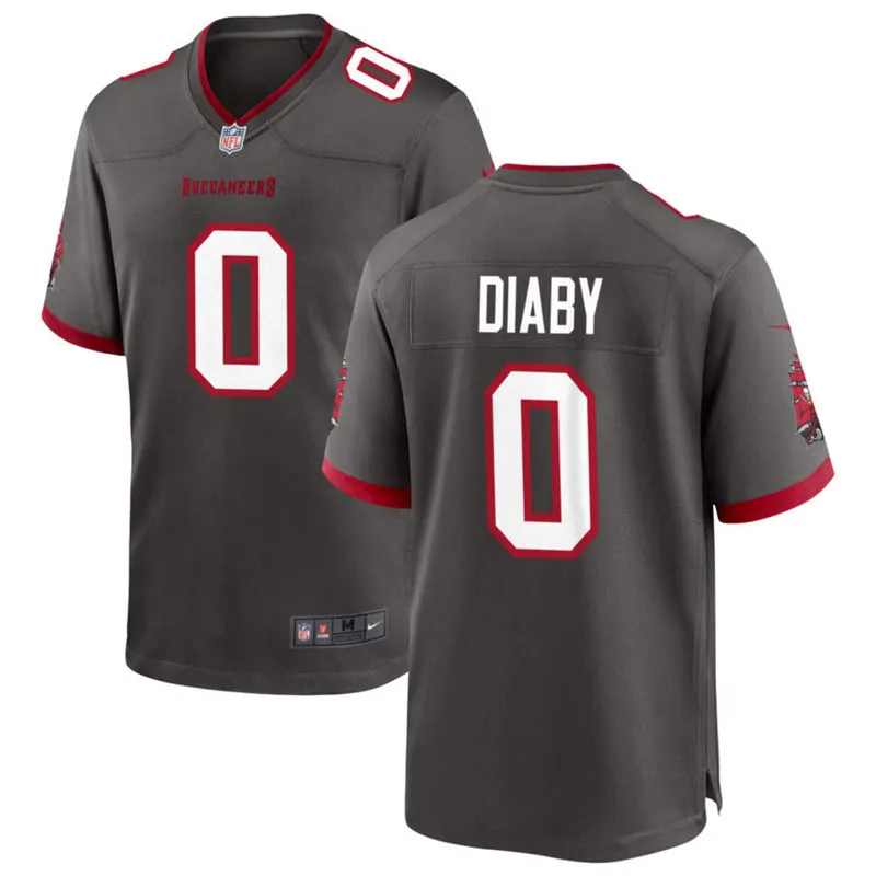 Mens Tampa Bay Buccaneers #0 YaYa Diaby Nike Pewter Alternate F.U.S.E. Vapor Limited Jersey