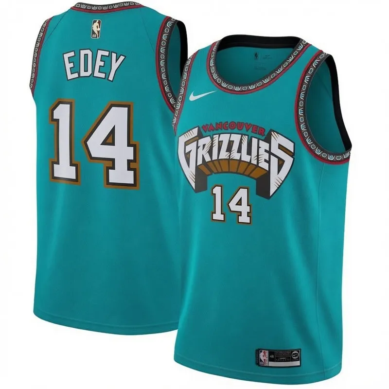 Mens Memphis Grizzlies #14 Zach Edey Nike Green Classic Edition Swingman Jersey