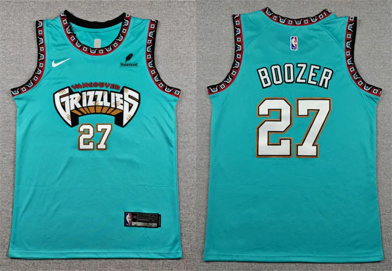 Mens Memphis Grizzlies #27 Cameron Boozer Nike Green Classic Edition Swingman Jersey
