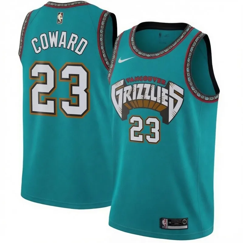 Mens Memphis Grizzlies #23 Cedric Coward Nike Green Classic Edition Swingman Jersey