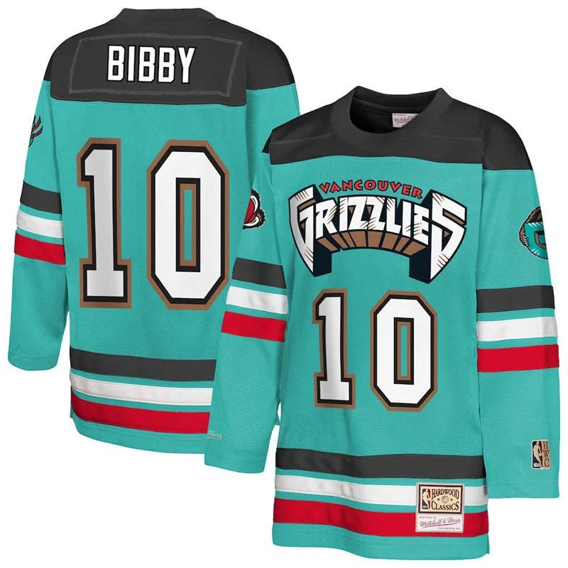 Mens Memphis Grizzlies #10 Mike Bibby Turquoise Maxxed Out 2.0 Fashion Hockey Jersey