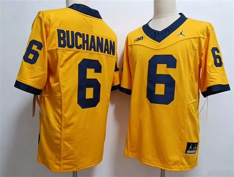 Michigan Wolverines #6 JJ Buchanan Maize F.U.S.E. Limited College Football Game Jersey