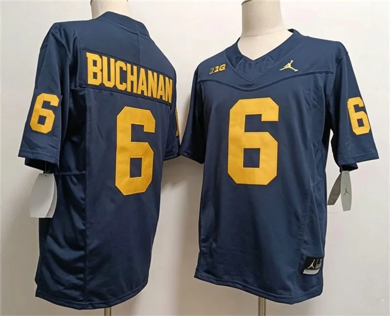 Michigan Wolverines #6 JJ Buchanan Navy F.U.S.E. Limited College Football Game Jersey
