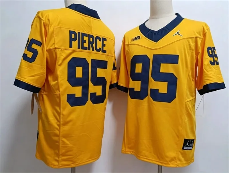 Michigan Wolverines #95 Trey Pierce Maize F.U.S.E. Limited College Football Game Jersey Michigan Wolverines #95 Trey Pierce Maize F.U.S.E. Limited College Football Game Jersey