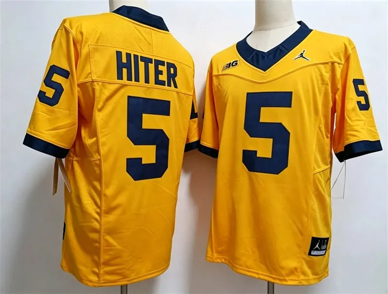 Michigan Wolverines #5 Savion Hiter Maize F.U.S.E. Limited College Football Game Jersey