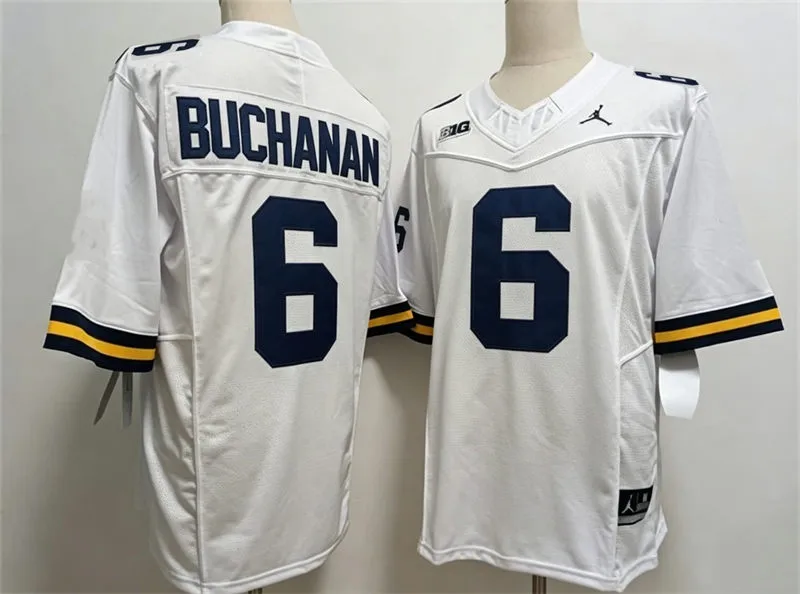 Michigan Wolverines #6 JJ Buchanan White F.U.S.E. Limited College Football Game Jersey