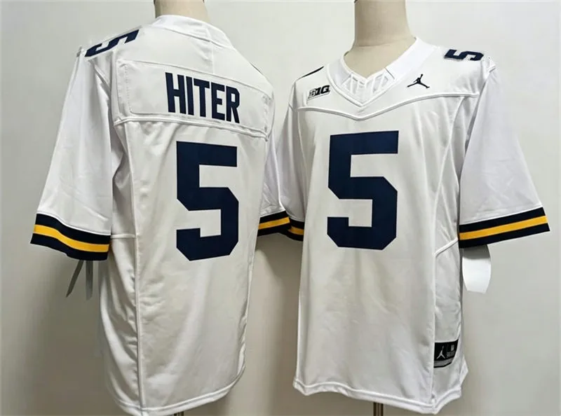 Michigan Wolverines #5 Savion Hiter White F.U.S.E. Limited College Football Game Jersey