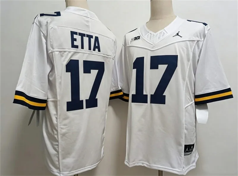 Michigan Wolverines #17 Enow Etta White F.U.S.E. Limited College Football Game Jersey
