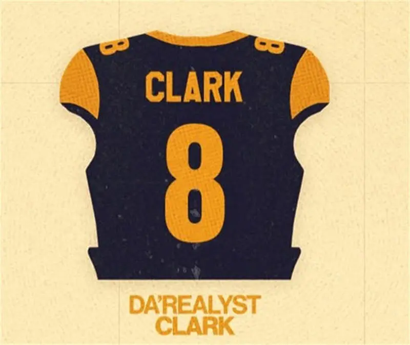 Kent State Golden Flashes #8 Da'Realyst Clark Navy College football Game Jersey Kent State Golden Flashes #8 Da'Realyst Clark Navy College football Game Jersey