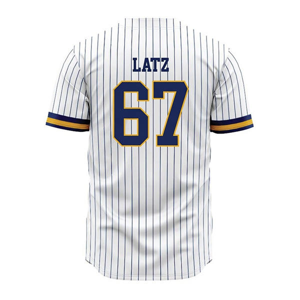 Kent State Golden Flashes #67 Jacob Latz White Pinstripe Baseball Limited Jersey Kent State Golden Flashes #67 Jacob Latz White Pinstripe Baseball Limited Jersey