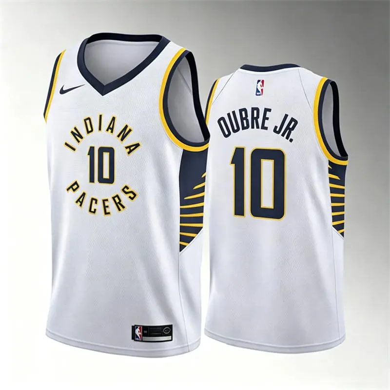 Mens Indiana Pacers #10 Kelly Oubre Jr. White Association Edition Swingman Jersey