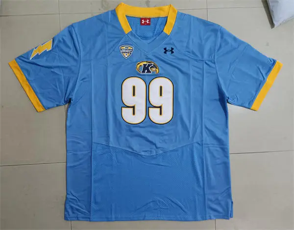 Kent State Golden Flashes #99 Jack Lambert Light Blue Football Game Jersey
