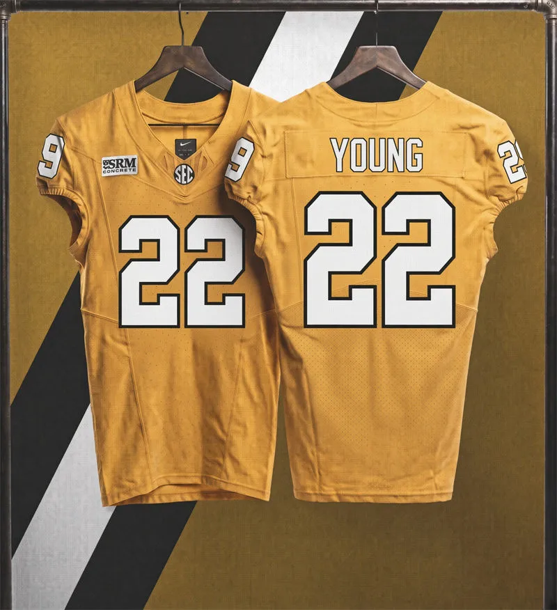 Vanderbilt Commodores #22 Makhilyn Young 2026 Gold Football Game Jersey