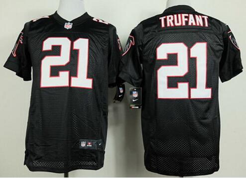 Men's Atlanta Falcons #21 Desmond Trufant Black Nik Elite Jersey