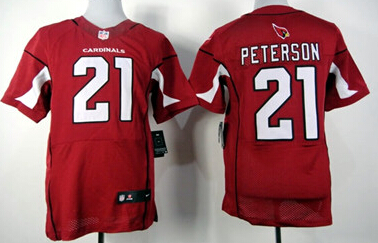 Men's Arizona Cardinals #21 Patrick Peterson Nike Red Elite Jersey