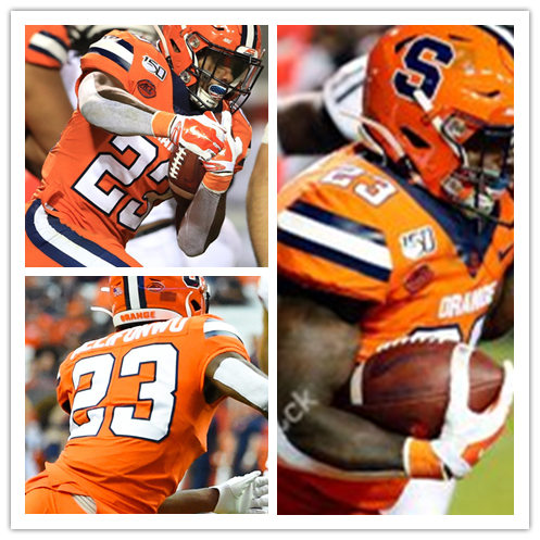 Mens Syracuse Orange #23 Ifeatu Melifonwu Nike Orange College Football Game Jersey