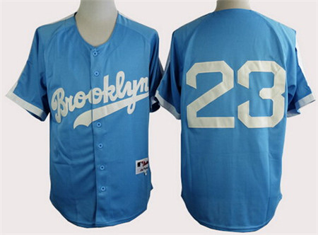 Men's Los Angeles Dodgers #23 Kirk Gibson Brooklyn Blue Majestic Jersey