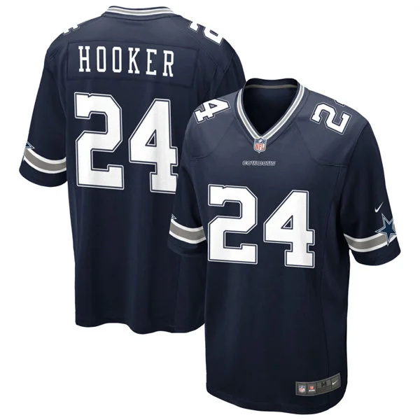 Youth Dallas Cowboys #24 Malik Hooker Nike Navy Team Color Limited Jersey