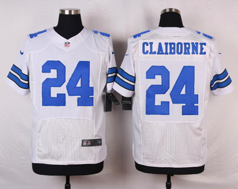 Nike Dallas Cowboys #24 Morris Claiborne White Jersey