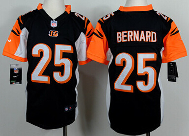 Kid's Cincinnati Bengals #25 Giovani Bernard Black Nik Game Jersey