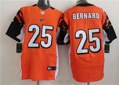Men's Cincinnati Bengals #25 Giovani Bernard Orange Nik Elite Jersey