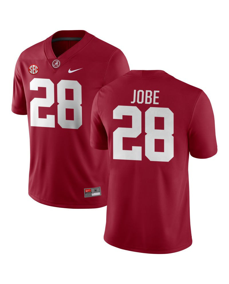 Mens Alabama Crimson Tide #28 Josh Jobe Nike Crimson College Football Game Jersey