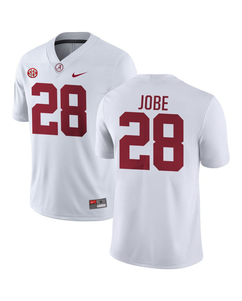 Mens Alabama Crimson Tide #28 Josh Jobe Nike White College Football Game Jersey