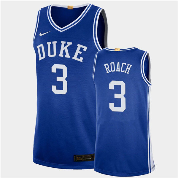 Mens Youth Duke Blue Devils #3 Jeremy Roach Nike Royal College Basketball Game Jersey