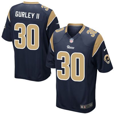 Youth St. Louis Rams #30 Todd Gurley II Navy Blue Team Color NFL Nike Game Jersey