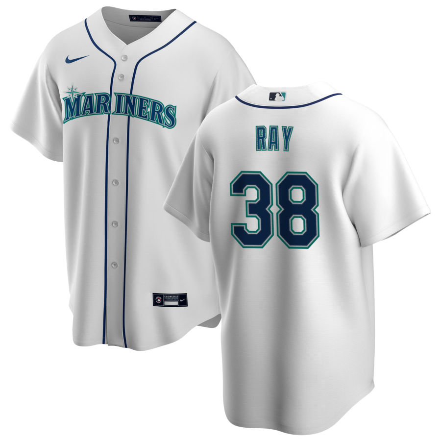 Youth Seattle Mariners #38 Robbie Ray Nike White Home Cool Base Jersey
