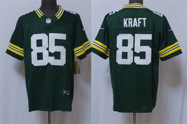 Mens Green Bay Packers #85 Tucker Kraft Nike Green F.U.S.E. Vapor Limited Jersey