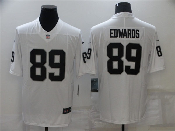 Mens Las Vegas Raiders #89 Bryan Edwards Nike White Vapor Limited Jersey