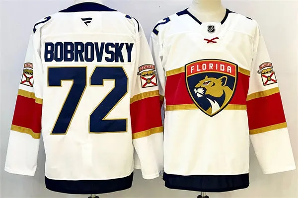 Men's Florida Panthers #72 Sergei Bobrovsky Fanatics White Away Player Jersey