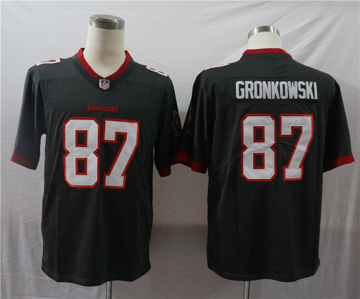 Men's Tampa Bay Buccaneers #87 Rob Gronkowski Nike Pewter Alternate Game Jersey