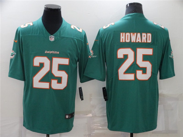 Mens Miami Dolphins #25 Xavien Howard Nike Aqua Vapor Limited Jersey