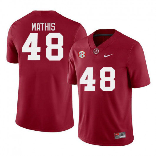 Phidarian Mathis Alabama Crimson Tide Men's Jersey - #48 NCAA Crimson Game