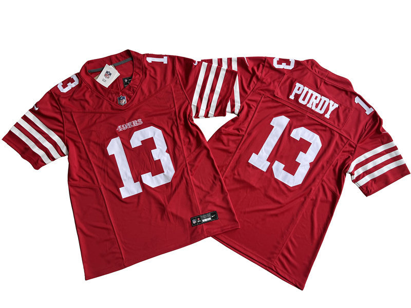 Mens San Francisco 49ers #13 Brock Purdy Nike Scarlet 2023 F.U.S.E. Vapor Limited Jersey